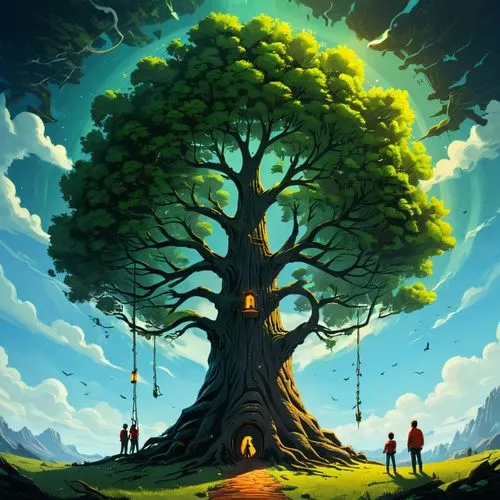 tree of life,yggdrasil,flourishing tree,magic tree,celtic tree,baobabs,colorful tree of life,painted tree,tree,oak tree,a tree,baobab,ents,forest tree,old tree,goodtree,isolated tree,arbre,treepeople,family tree,Conceptual Art,Sci-Fi,Sci-Fi 12