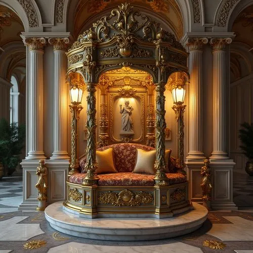 bernini altar,the throne,enfilade,altar,royal interior,pulpit,ciborium,emperor wilhelm i monument,throne,maximilian fountain,cochere,foyer,botero,mozart fountain,knight pulpit,main organ,hermitage,rococo,marble palace,interior decor,Photography,General,Realistic