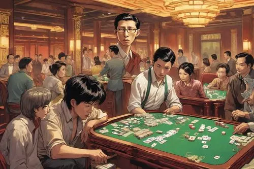 mahjong,game illustration,pyongyang,trading floor,poker,public sale,gamble,poker table,pocket billiards,kowloon,tabletop game,english billiards,gambler,yuan,dice poker,carom billiards,board game,financial world,forbidden palace,asian vision,Digital Art,Comic