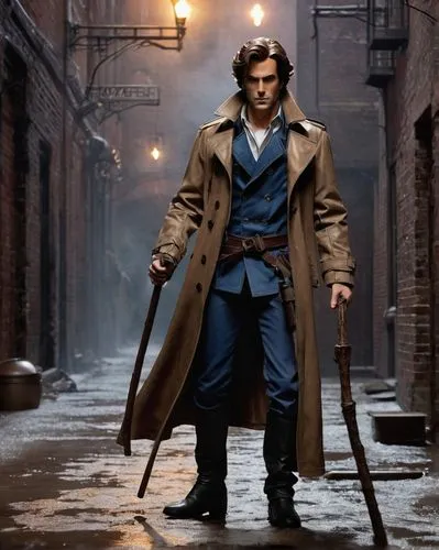 alatriste,bigby,constantine,samourai,overcoat,arno,logan,pirlo,norrington,castiel,riario,gambit,trenchcoat,leon,baltar,petta,vronsky,jackman,viggo,sabriel,Unique,3D,Garage Kits