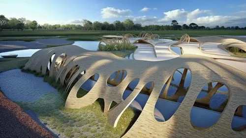 earthship,heatherwick,golf resort,superadobe,ecovillages,cube stilt houses,Photography,General,Realistic