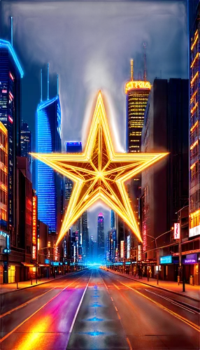 Golden five-pointed star, glowing, shimmering, delicate lines, intricate details, soft sparkle, light rays, transparent background, 3D appearance, close-up shot, warm lighting, cinematic composition, 