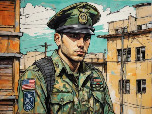 military person,infantry,vietnam veteran,united states army,soldier,us army,puerto rico,fidel alejandro castro ruz,veteran,usmc,federal army,oil on canvas,unknown soldier,rifleman,veterans day,combat medic,solider,military uniform,castro,military rank,Illustration,Realistic Fantasy,Realistic Fantasy 23