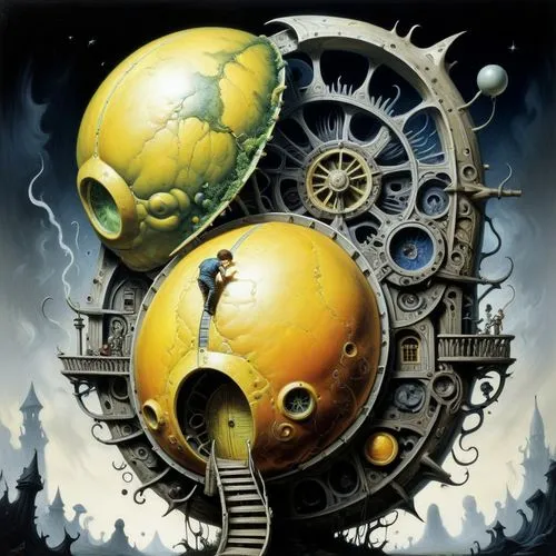 clockmaker,oddworld,clockwork,steampunk,steampunk gears,clockworks,bathysphere,pocketwatch,clockwatchers,clockmakers,yellow machinery,escapement,goldmoon,watchmaker,tock,timekeeper,beholders,horologium,time lock,chronometers