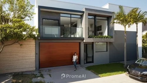 Una casa contemporánea y sostenible con líneas limpias y conexión con la naturaleza. Amplias ventanas, materiales de calidad. Tiene como caracterísitca principal que el marco que contiene la jardinera