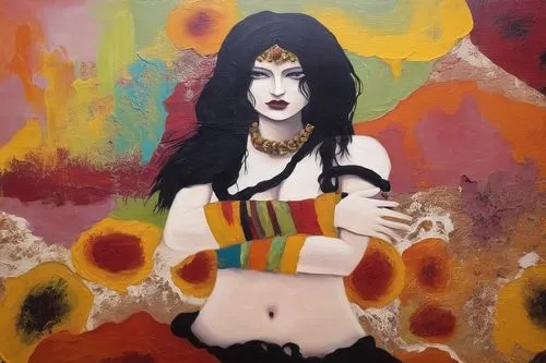 Painting Abstract nude Body Art Oil Painting,musidora,siouxsie,dakini,viveros,vishwamitra,tura satana,elvira,sadananda,voodoo woman,babalon,painted lady,ashkali,chhinnamasta,diamanda,mahadev,mahakali,