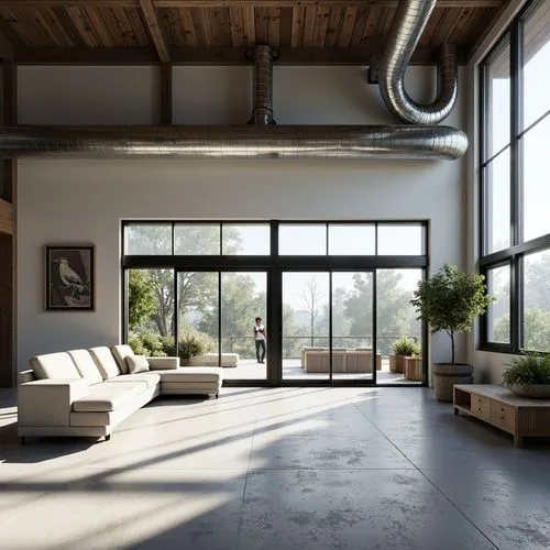 loft,sunroom,modern living room,living room,interior modern design,home interior,livingroom,lofts,contemporary decor,modern decor,wooden beams,luxury home interior,modern room,3d rendering,minotti,daylighting,family room,interior design,hardwood floors,window frames