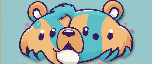 wooser,hamster,skype icon,pouf,gopher,bouncy ball,sticky bun,bear,hedgehog head,on a transparent background,scandia bear,plush bear,puffy,cutout cookie,bonbon,cyan,pixaba,lab mouse icon,blob,round kawaii animals,Illustration,Japanese style,Japanese Style 02