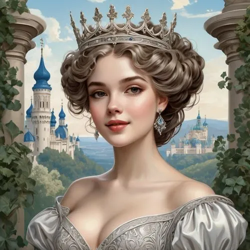 principessa,shipka,cinderella,elizaveta,noblewoman,fantasy portrait,Illustration,Retro,Retro 08