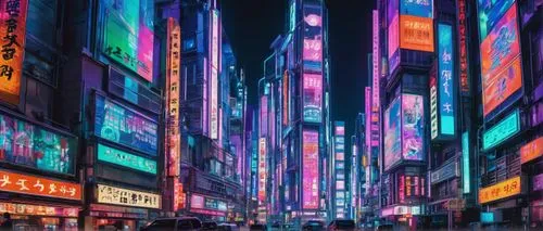 Uta inspired, futuristic architecture, grandiose building, sleek lines, neon lights, metallic materials, reflective surfaces, towering skyscraper, cityscape, Tokyo streets, nighttime, vibrant colors, 