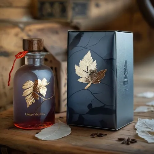 leaves case,parfum,maple leave,perfumery,perfume bottle,clove scented,Photography,General,Commercial