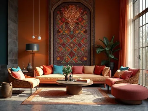 moroccan pattern,mahdavi,interior decor,sitting room,contemporary decor,living room,modern decor,interior decoration,interiors,livingroom,interior design,furnishings,decor,apartment lounge,bohemian art,chaise lounge,ottoman,home interior,persian norooz,minotti,Photography,General,Realistic