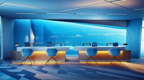 blue room,conference room,aqua studio,piano bar,meeting room,aquariums,Photography,General,Realistic