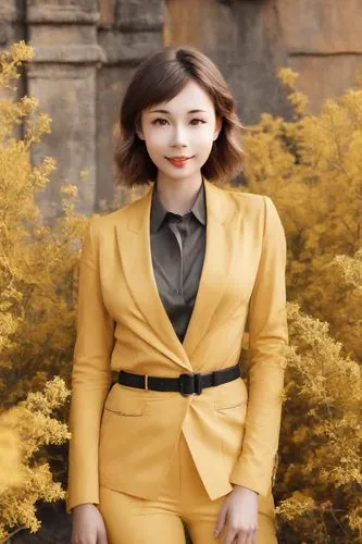 yellow jumpsuit,kazzia,yellow color,yellow,yellow background,samcheok times editor,Photography,Realistic