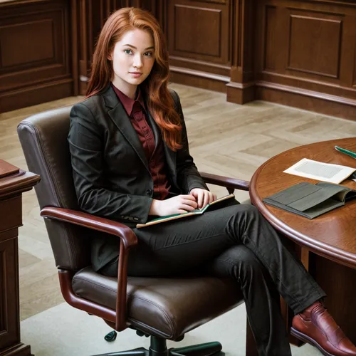 celtic type, red hair, pale skin, emerald eyes, wearing casual clothes, sitting in university auditorium among other students,business woman,businesswoman,clary,secretary,boardroom,business girl,attor