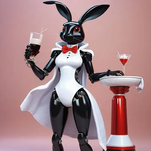 rabbids,barmaid,barbot,rabbot,bartender,jack rabbit,lapine,white rabbit,sommelier,yakko,easter bunny,lepus,cartoon rabbit,cartoon bunny,american snapshot'hare,wabbit,bunnicula,lapin,balsamic,soejima,Conceptual Art,Oil color,Oil Color 07