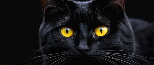 yellow eyes,halloween black cat,black cat,golden eyes,halloween cat,cat's eyes,yellow eye,cat vector,pet black,red eyes,dark portrait,cat eyes,jiji the cat,chartreux,gold eyes,orange eyes,cat,cat image,dark art,black paper,Photography,Documentary Photography,Documentary Photography 30