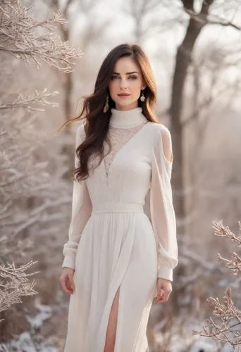 white winter dress,white rose snow queen,celtic woman,winter dress,the snow queen,white beauty,winter background,birch tree background,white lilac,suit of the snow maiden,enchanting,snow white,bridal clothing,romantic look,women fashion,white silk,winter magic,white blossom,winter dream,ice princess,Photography,Natural