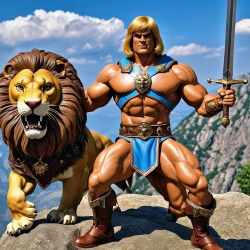 he man with his lion and sword,heman,haggar,grayskull,eternia,blastaar,goldar,kamandi,stoick,tizoc,krietor,cheetor,leone,conan,hrothgar,dagur,herculez,magog,sabretooth,thundercats,golias,Photography,G