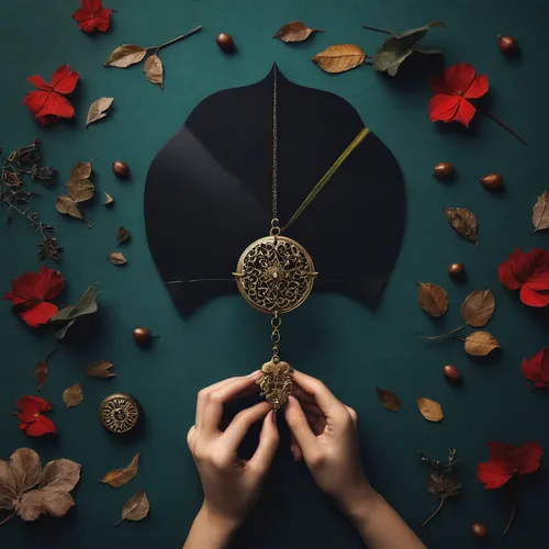 Unlock a treasure trove of memories through my photo gallery,dream catcher,dreamcatcher,golden wreath,decorative fan,orrery,wind bell,pendulum,clockmaker,wall clock,throwing leaves,seasonal autumn dec