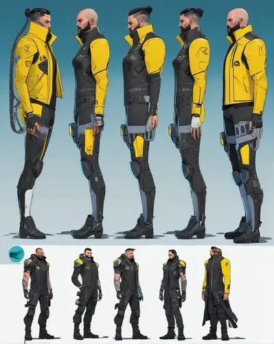 drysuit,concept art,uniforms,commandos,security concept,cyberpatrol,police uniforms,civil defense,officers,recruits,sea scouts,snowsuits,corpsmen,a uniform,coveralls,kryptarum-the bumble bee,lightermen,rebreathers,kevlar,revamps