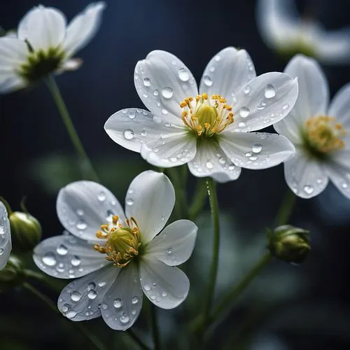 wood anemone,wood anemones,cosmea,japanese anemone,candytuft,white cosmos