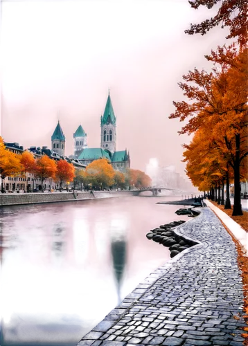 autumn background,novgorod,novodevichy,zwerin,autumn scenery,city moat,oktoberfest background,lake bled,gridneva,kronstadt,charles bridge,trakai,burdeau,moscow city,autumn day,townscapes,autumn park,city scape,autumn in the park,autumn landscape,Illustration,Paper based,Paper Based 16