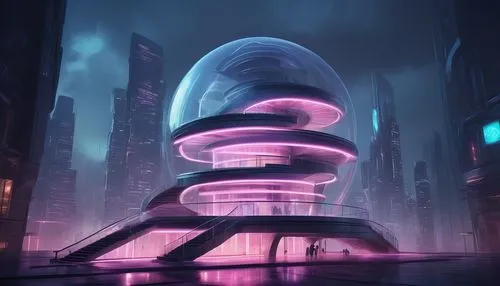 futuristic landscape,futuristic,cyberia,futuristic architecture,arcology,silico,scifi,futurist,cybercity,futuristic art museum,cybertown,graviton,helix,cyberport,sci - fi,sci fiction illustration,technosphere,vortex,synth,atmosfera,Conceptual Art,Fantasy,Fantasy 01