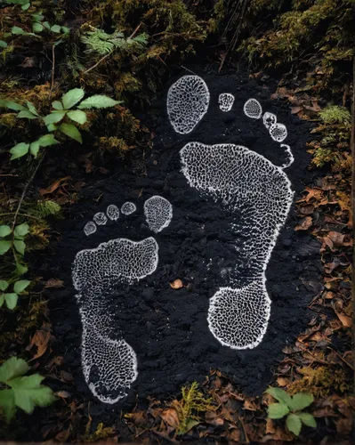 Describe the mysterious footprint found in the dark forest.,baby footprint,baby footprints,bear footprint,footprint,foot print,paw print,ecological footprint,footprints,foot prints,carbon footprint,di