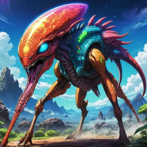 aquarion,xeno,cynorhodon,cosmosoma,gopendra,nazarian,wildstar,cnidus,taittiriya,betaferon,jaggi,nebulosus,telos,carabus,cychrus,airavata,infusoria,asopus,helminth,arthrodire,Illustration,Japanese style,Japanese Style 03