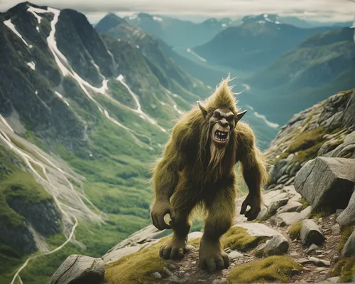 mountain fink,mountain guide,the spirit of the mountains,yeti,baboon,old man of the mountain,mountaineer,marvel of peru,trollstigen,king ortler,ape,mountain climbing,neanderthal,trolls,mumiy troll,great apes,king kong,anthropomorphized animals,talahi,julkula,Photography,Documentary Photography,Documentary Photography 01