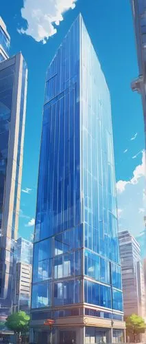 glass building,aniplex,aoyama,isozaki,urbis,skyscraping,sky apartment,glass facade,citicorp,shinbo,glass wall,office buildings,skyscraper,cybercity,office building,skycraper,glass blocks,incorporated,umeda,citycell,Illustration,Japanese style,Japanese Style 03