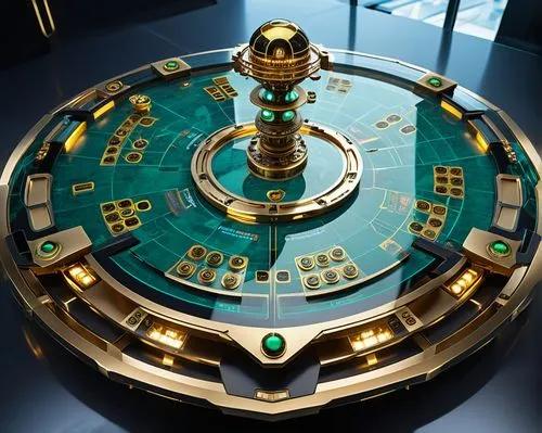 gnome and roulette table,octavarium,orrery,helicarrier,servitor,constellation pyxis,Photography,General,Realistic