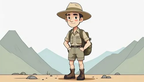 mountain guide,hiker,park ranger,adventurer,geologist,explorer,backpacking,hiking equipment,rifleman,backpacker,indiana jones,mountaineer,trail searcher munich,wander,scout,surveyor,safari,flat blogger icon,khaki,war correspondent