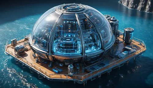 deep-submergence rescue vehicle,very large floating structure,atlantis,semi-submersible,solar cell base,nautilus,submersible,waterglobe,floating production storage and offloading,research vessel,moon base alpha-1,artificial island,ilightmarine,platform supply vessel,valerian,carrack,alien ship,docked,apiarium,ship releases,Photography,General,Sci-Fi