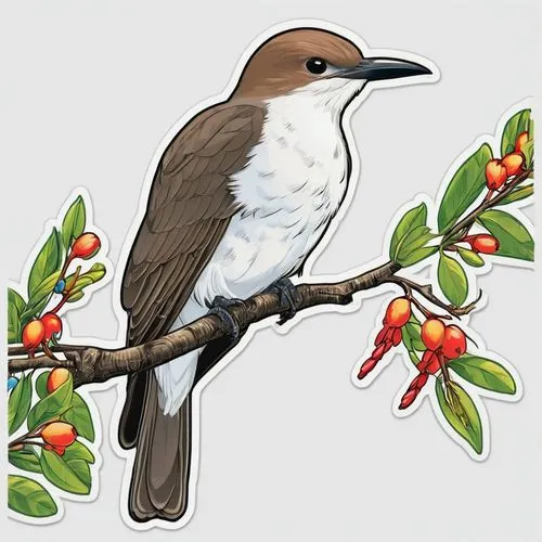 european pied flycatcher,europeon pied fly catcher,pied flycatcher,eurasian blackcap,butcherbirds,sterna hirundo,waxhaws,blackcap,tristis,bushshrikes,helmetshrikes,bird illustration,yuhina,flower and bird illustration,erithacus rubecula pied flycatcher,illustration,shrikes,butcherbird,rufous,chestnut-backed chickadee,Unique,Design,Sticker