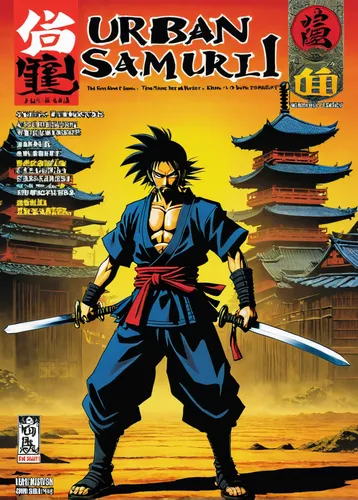 cd cover,cover,samurai,samurai fighter,samurai sword,sanshin,sanshou,shirakami-sanchi,japanese martial arts,magazine cover,swordsman,dobok,action-adventure game,turbografx-16,bagua,zui quan,kenjutsu,wushu,soba,sōjutsu,Illustration,Japanese style,Japanese Style 05