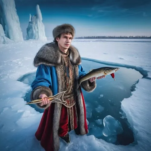 nenets,vikingskipet,yamal,hyperboreans,shaktoolik,taimyr,karluk,inupiat,inupiaq,ice fishing,inuvialuit,inuit,arcticus,vysotsky,pulumur,siberian,sarek,konyukhov,bogatyr,valka,Illustration,Realistic Fantasy,Realistic Fantasy 02