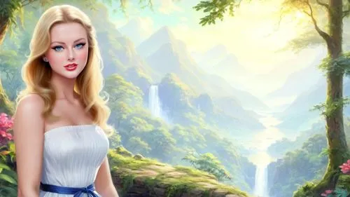 fantasy picture,landscape background,tuatha,celtic woman,eilonwy,forest background