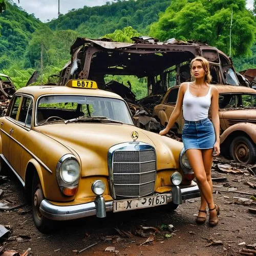 opel record,lada,old abandoned car,simca,girl and car,moskvich,yellow taxi,abandoned old international truck,abandoned international truck,scrap car,aronde,mercedes 180,zastava,old car,cailin,mercedes benz w111,rust truck,countrygirl,vintage vehicle,scrapyard