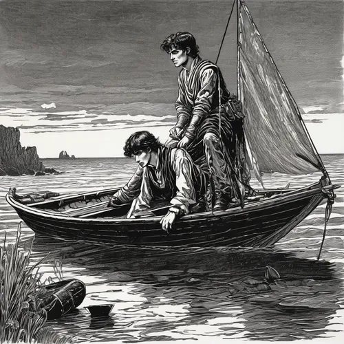 dugout canoe,two-handled sauceboat,fishing classes,mercury mariner,fishermen,wherry,seafaring,fishing float,row-boat,skull rowing,version john the fisherman,long-tail boat,people fishing,gondolier,recreational fishing,rowboats,trireme,water transportation,fishfinder,thames trader,Conceptual Art,Daily,Daily 09