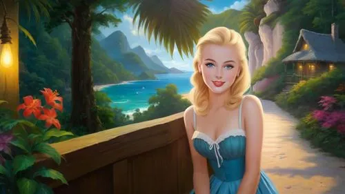 disneyfied,disney character,elsa,dorthy,fairy tale character,fantasy picture,cinderella,mermaid background,thumbelina,rapunzel,prinses,princess anna,fantasyland,connie stevens - female,portrait background,tinkerbell,background ivy,love background,glinda,world digital painting