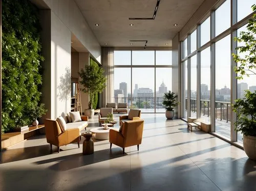 penthouses,roof garden,modern office,daylighting,modern decor,green living,interior modern design,hoboken condos for sale,contemporary decor,hanging plants,atriums,balcony garden,sky apartment,roof terrace,meeting room,sathorn,green plants,envirocare,greentech,apartment lounge