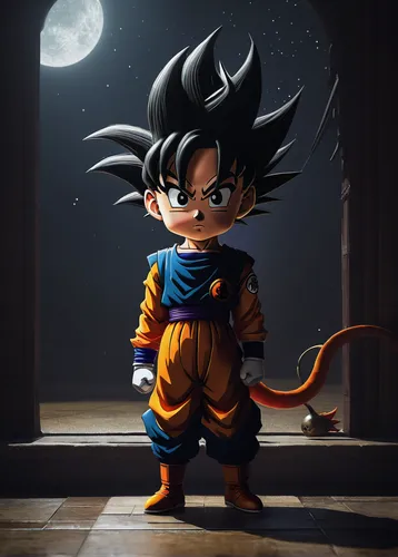 son goku,goku,dragon ball,takikomi gohan,dragon ball z,dragonball,vegeta,kame sennin,trunks,cute cartoon character,cg artwork,anime 3d,cartoon character,super cell,cell,anime cartoon,toori,shallot,stone background,dark-type,Conceptual Art,Sci-Fi,Sci-Fi 25