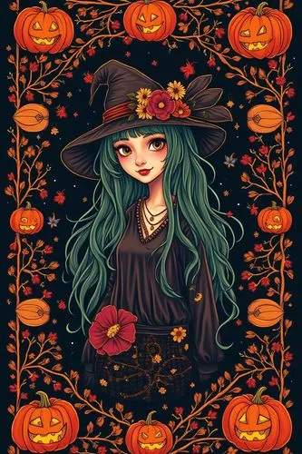 halloween witch,halloween background,halloween illustration,samhain,autumn theme,halloween wallpaper