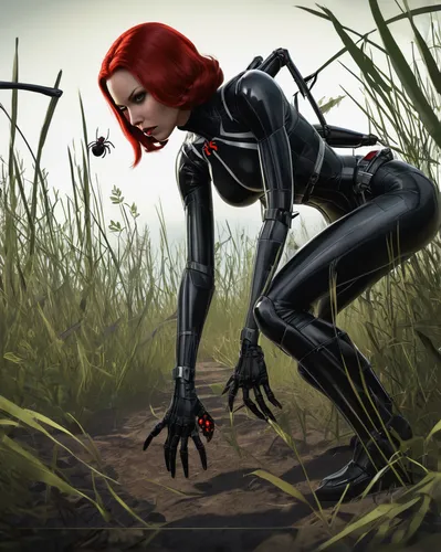 black widow,darth talon,widow spider,widow,mystique,huntress,widow flower,digital compositing,sprint woman,mary jane,shepard,catwoman,red cat,bodypaint,red hood,red arrow,female runner,panther,harley,wasp,Art,Artistic Painting,Artistic Painting 44