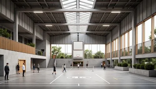 school design,renderings,atriums,revit,architekten,bocconi,3d rendering,basketball court,arkitekter,carreau,realgymnasium,epfl,saclay,gymnasiums,industrial hall,associati,europan,factory hall,rijksakademie,bicocca