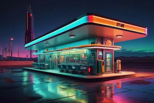 electric gas station,e-gas station,gas station,petrol pump,retro diner,petrol,gas pump,petroleum,unipetrol,filling station,neon coffee,gas pumps,octane,petroliferos,polara,retro car,neon drinks,petro,forecourt,gulf,Illustration,Black and White,Black and White 02