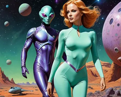 mesmero,fembots,emshwiller,humanoids,palmiotti,zentradi,futurians,catsuits,venusians,vados,dreadstar,radebaugh,farragher,barbarella,satari,sci fi,sci fiction illustration,macniven,extraterrestrials,dazzler,Conceptual Art,Sci-Fi,Sci-Fi 20