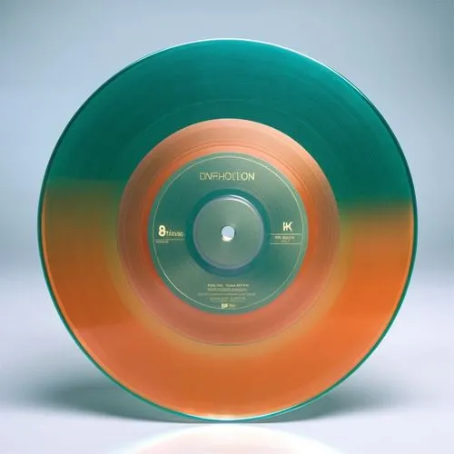 a colorful record that is laying on a table,vinyl record,discs vinyl,gramophone record,masterdisk,vinyl player,music record,Photography,General,Realistic